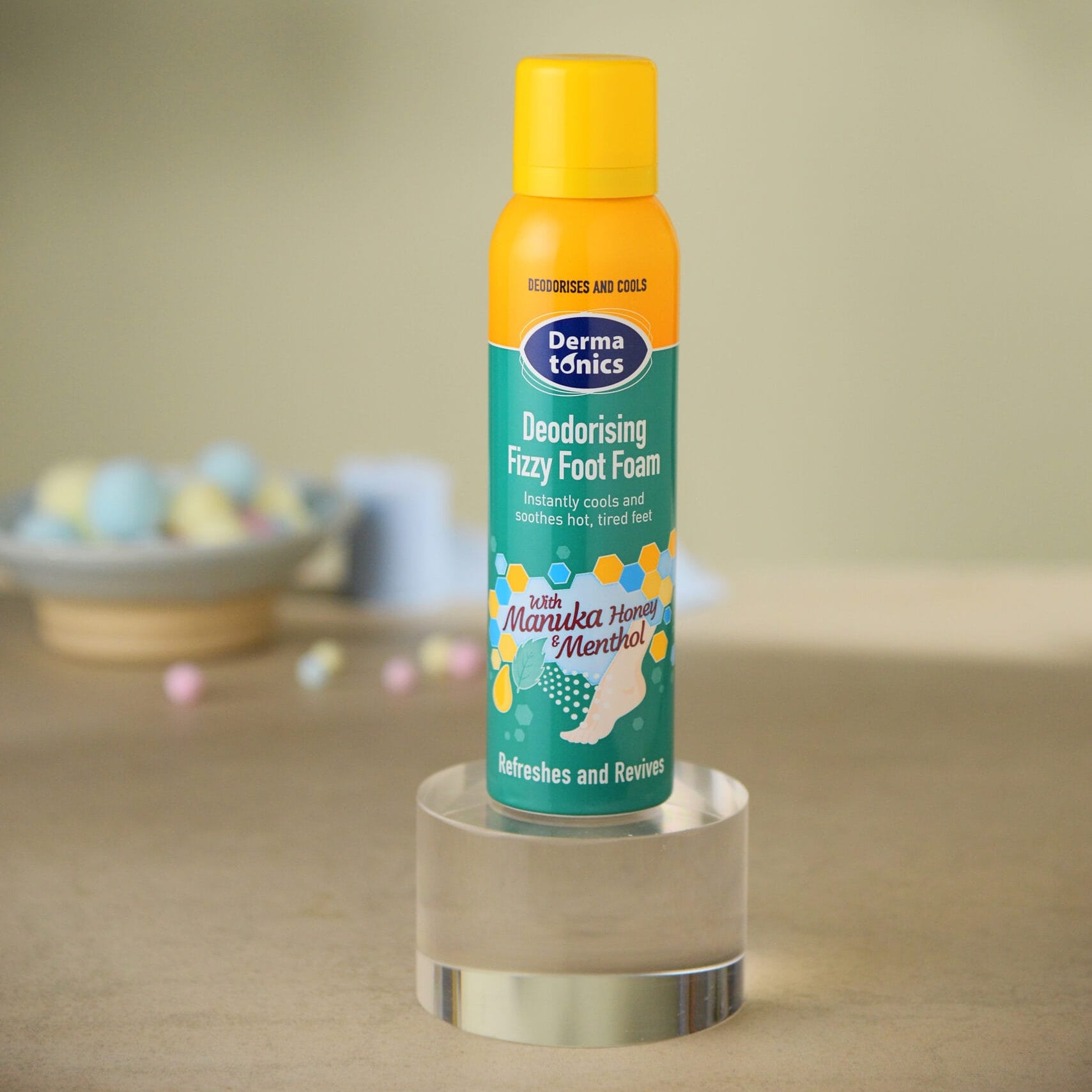 fizzy foot foam קצף מצנן מרגיע ומפיג ריח ברגליים 150 מ ל