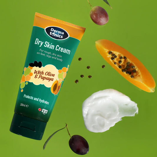 קרם גוף טיפולי לעור יבש וסדוק מאוד עם שמן זית ופפאיה 200 מל